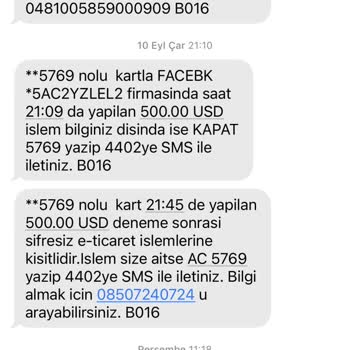 Kredi Kartımdan İzinsiz 500 USD Harcama Ve İtiraz Süreci