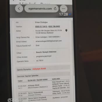 Bulaşık Makinesi Tamiri Gecikti, Bilgilendirme Ve Teslimat Yapılmıyor