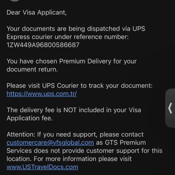 VFS Global Ankara Pasaport Kargo Süreci Hakkında Bilgilendirme Ve Teslimat Sorunu