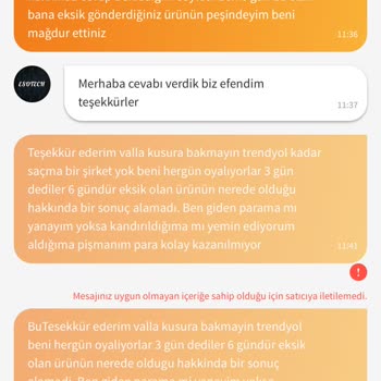 Eksik Gönderilen Ürün İçin İade Talebi Ve Mağduriyet