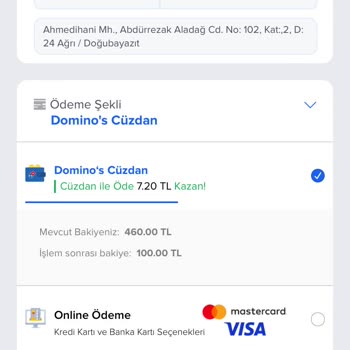 Domino’s Cüzdan Bakiyemle Sipariş Veremiyorum, Müşteri Hizmetleri Dönüş Yapmıyor