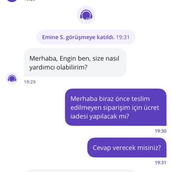 Teslim Edilmeyen Sipariş İçin Ücret İadesi Talebi Ve Mağduriyet