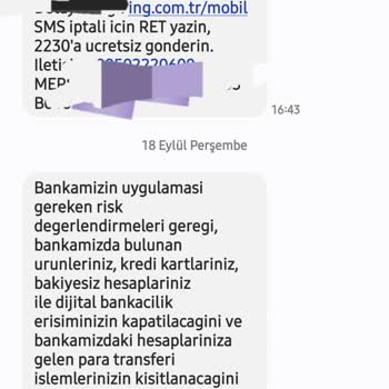 Hesabım Ve Kartlarım Açıklamasız Kapatıldı