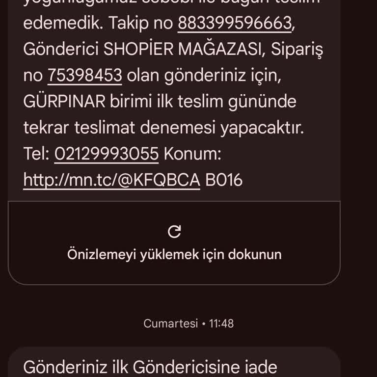 Teslimat Yapılmadan Kargomun İade Edilmesine Anlam Veremiyorum