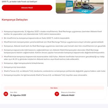 Shell Recharge Kampanya İadesi Yapılmadı, Müşteri Hizmetlerinden Çözüm Alınamıyor