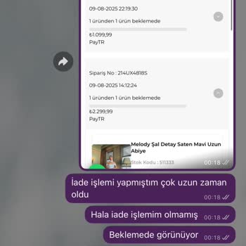 Geciken İade Süreci Ve Teknik Sorunlar Nedeniyle Mağduriyet
