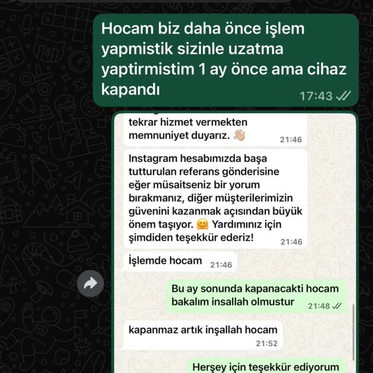 IMEI Uzatma İşleminden Sonra Cihazım Açılmadı, Destek Alamadım