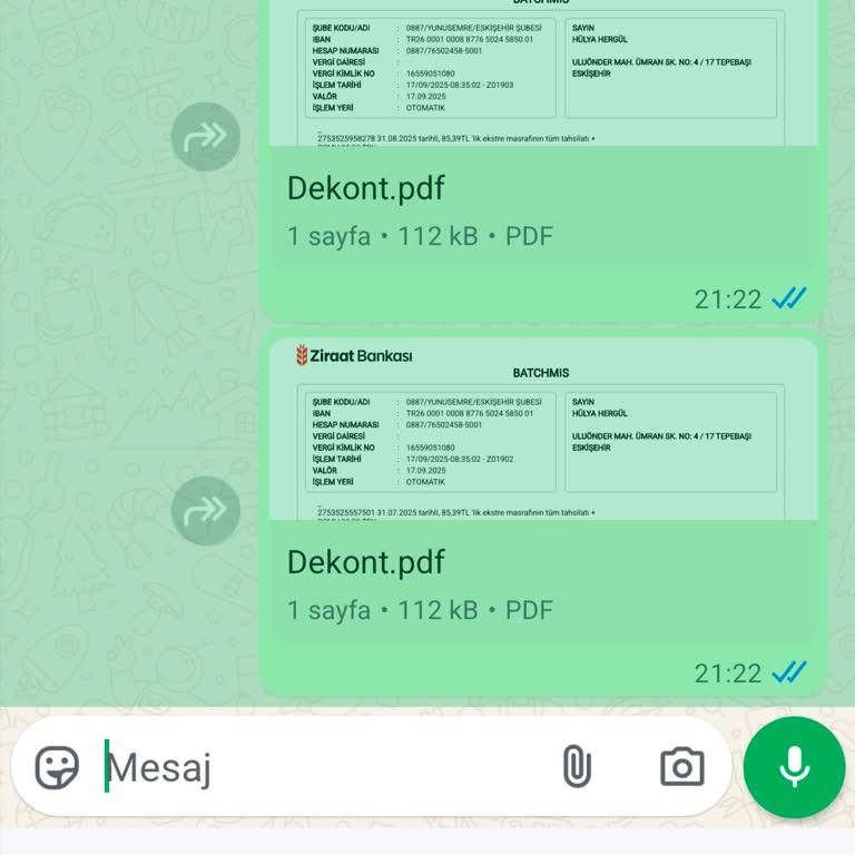 Bilgim Dışında Yatırım Hesabı Ekstre Ücreti Kesintisi