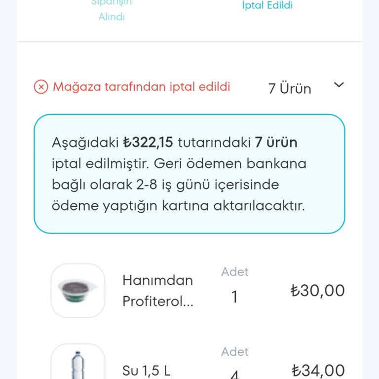 Teslimata 30 Dakika Kala Siparişin Habersiz İptali Mağduriyet Yarattı