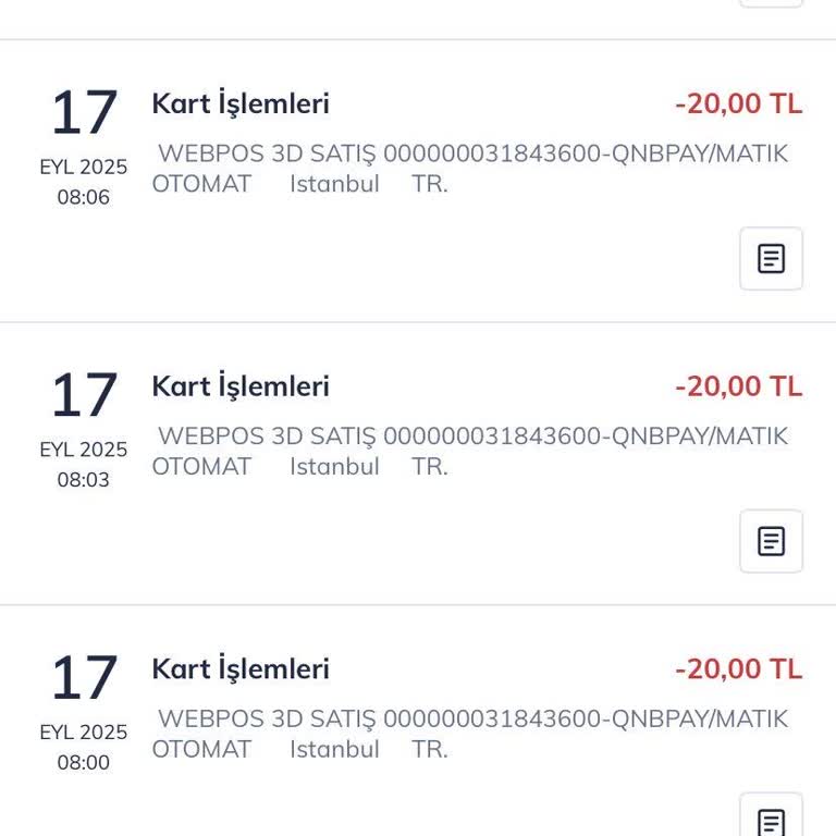 Otomattan Ürün Alamadan 120 TL Kartımdan Çekildi!