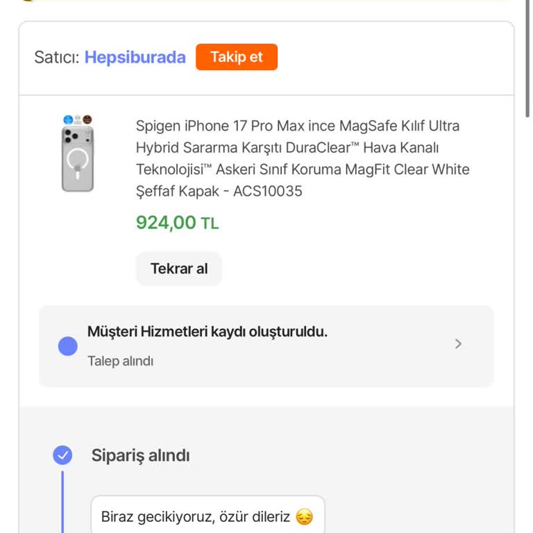 Hepsiburada Siparişim Teslim Edilmedi Çözüm Sunulmuyor