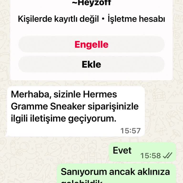 Shopierden Alınan Hermes Sneaker Siparişim 10 Gündür Teslim Edilmedi