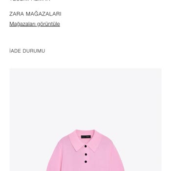 Zara İade İşlemlerinde Eksik Ödeme Ve Müşteri Hizmetlerinde Çözüm Yok