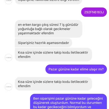 Sipariş Sorunu, İletişimsizlik Ve İade Mağduriyeti