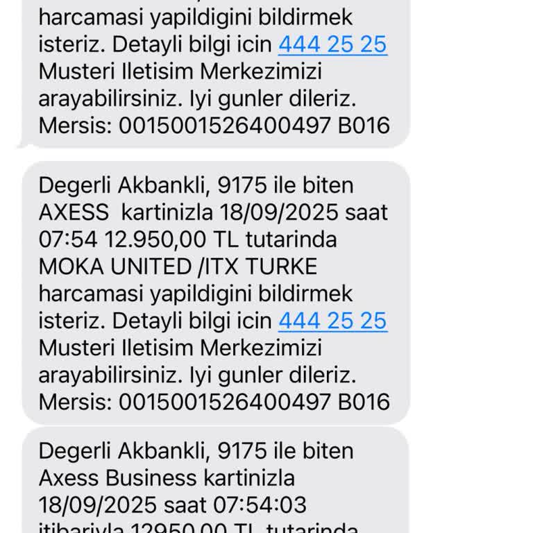 Bilgim Dışında Yapılan Yüksek Tutarli Kart Harcamalarıma Acil Çözüm Bekliyorum