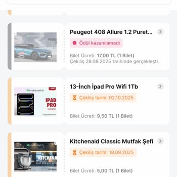 Migros Uygulamasında Çekiliş Biletlerim Görünmüyor