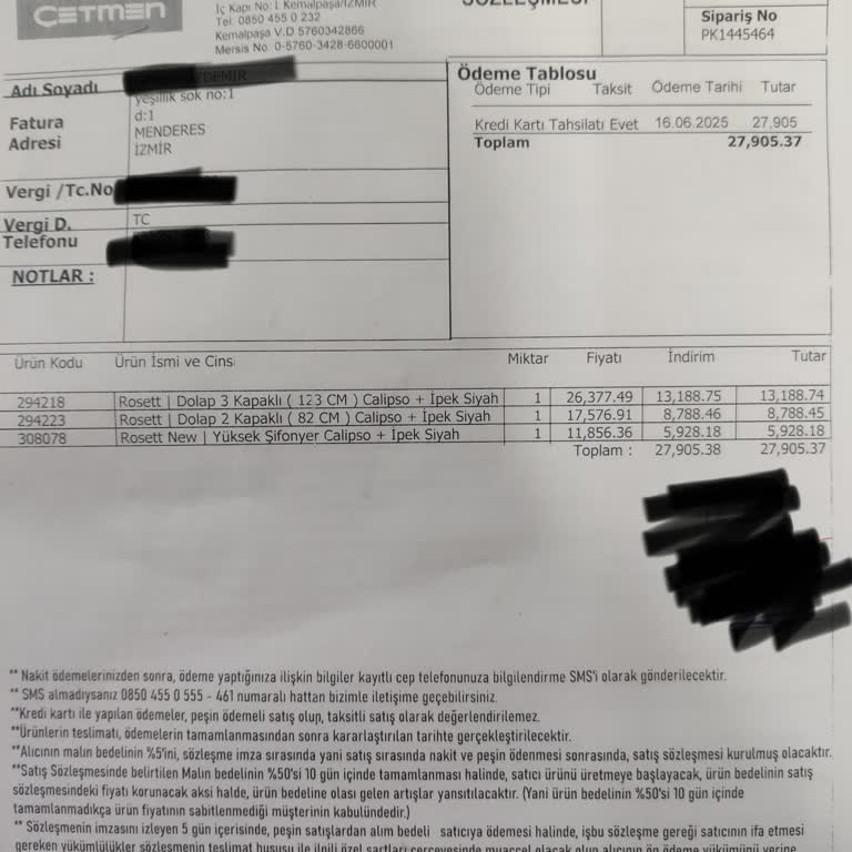 Eksik Malzeme Nedeniyle Gardırop Montajı Tamamlanmadı, Mağduriyet Yaşıyorum