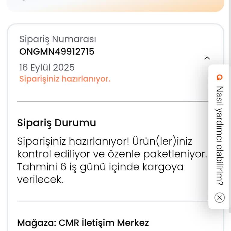 Siparişimin Teslimatı Gecikti, Acil Bilgilendirme Ve Hızlandırma Talebim Var