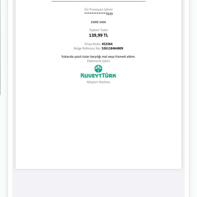 Kredi Kartımdan İzinsiz Online İşlem Yapıldı, Paramın İadesini İstiyorum