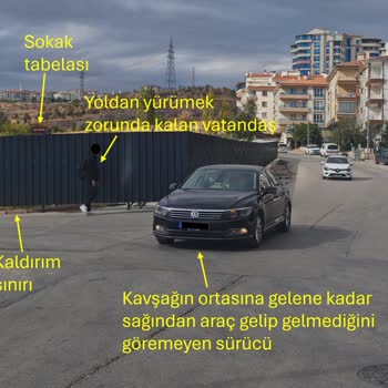 Trafik Güvenliğini Tehlikeye Atan İnşaat Çitleri Ve Belediyenin Yetersiz Müdahalesi