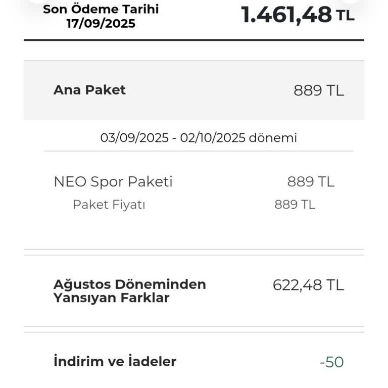 Onaysız Spor Paketi Aboneliği Ve İptal Talebi
