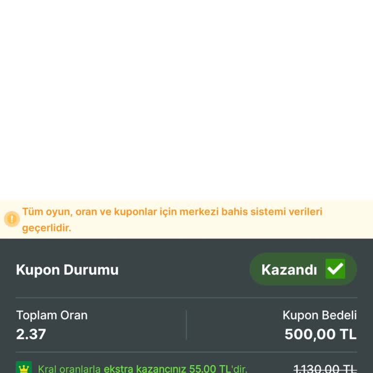 Kazandığım Kuponun Ödemesi Hesabıma Yatırılmadı
