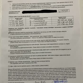 Kredi Kartımdan Onaysız Yüksek Tutarda İşlem Ve Banka Bilgilendirme Sorunu