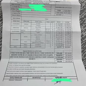 Teslim Edilmeyen Ve Hatalı Mobilyalarla Büyük Hayal Kırıklığı
