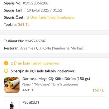 Kurye Siparişimi Teslim Etmeden Teslim Edildi Olarak İşaretledi