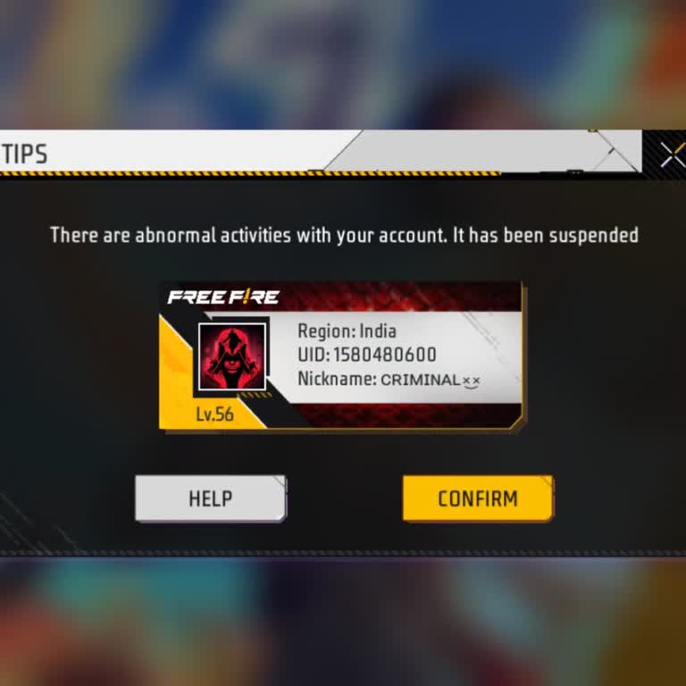 Ban Appeal for Free Fire Max Account