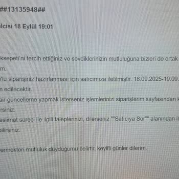 Siparişim Gönderilmedi, Para İadem Gecikti Ve Yetersiz Çözüm Sunuldu