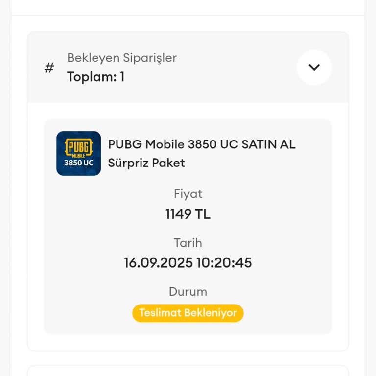 Satın Aldığım UC’ler 3 Gündür Hesabıma Yüklenmedi, Yanıtsız Kaldım!