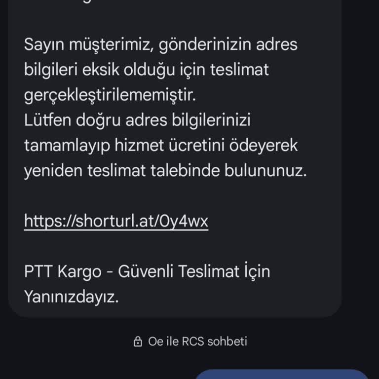 PTT Adına Gelen Sahte Mesajlar Güvenliğimi Tehdit Ediyor