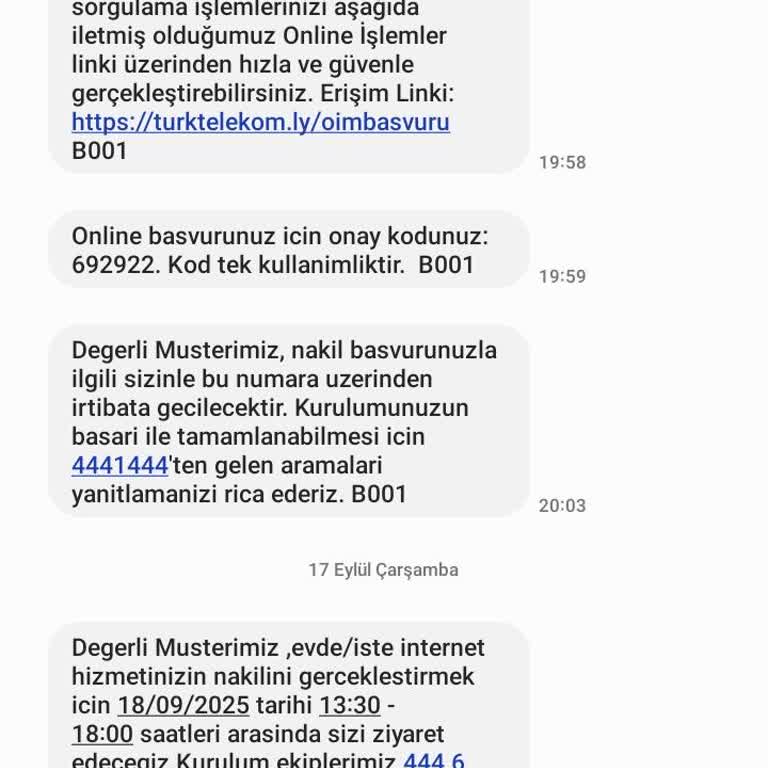 Fiber İnternet Nakil Randevusunun Keyfi İptali Ve Süreçte İlerleme Sağlanamaması