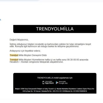 Trendyolmilla Alışverişimde Fazladan Ödeme Çekildi, Sorunum Çözülmedi