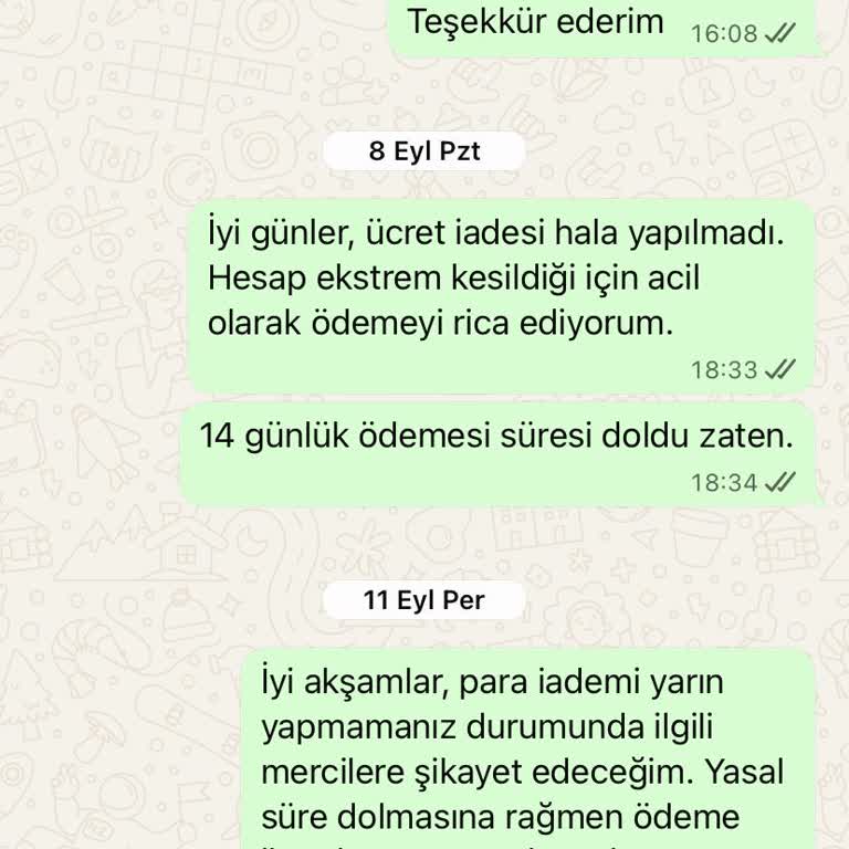 İadem Yapılmıyor, Paramı Alamıyorum!