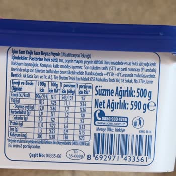 Süzme Peynirde Son Kullanma Tarihi Eksikliği Endişelendiriyor