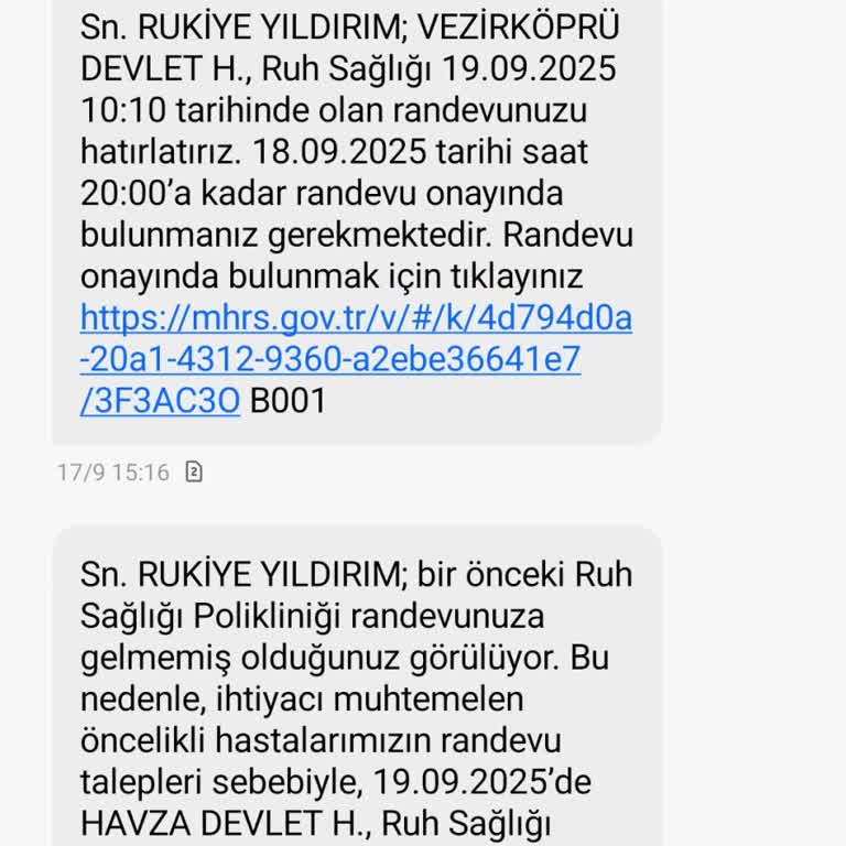 MHRS Randevu Sistemi Hatası Nedeniyle Mağduriyet Yaşadım
