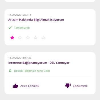 Kurulum Sırasında Zarar Gören Fiber Kablo Nedeniyle Hız Sorunu Ve İlgisiz Destek