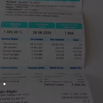 Yüksek Elektrik Faturaları Ve Sayaç Değişimi Sonrası Devam Eden Sorun