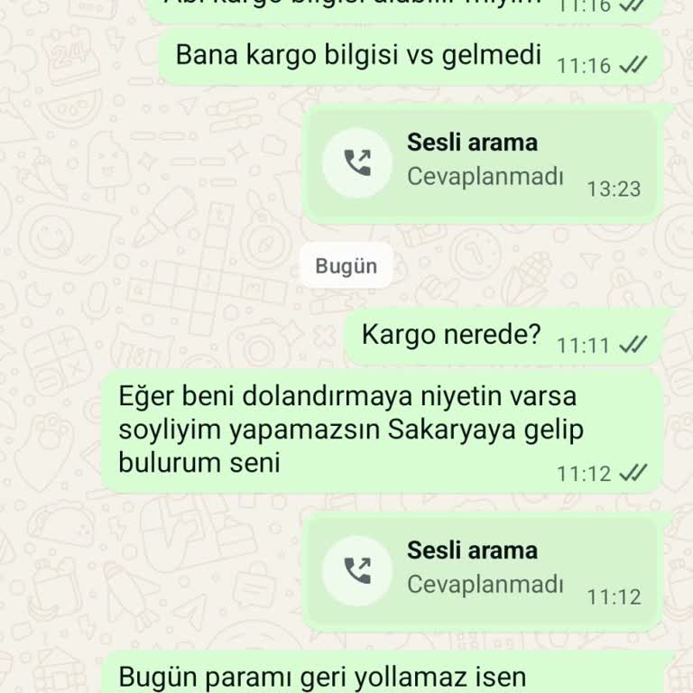 Ürün Gönderilmedi, İletişim Kurulamıyor Ve Param İade Edilmiyor