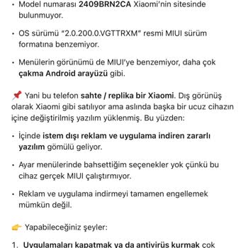 Satın Aldığım Xiaomi Telefonun Sahte Çıkması Ve İade Sorunu