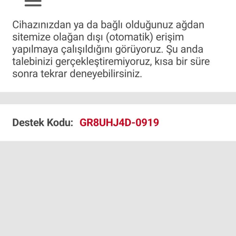 Sahibindencom Uygulamasında Olağan Dışı Erişim Uyarısıyla Hesabıma Engel Kondu
