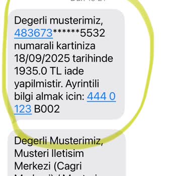 Kredi Kartı İadesi Hesabıma Yatmadı, Mağduriyetim Giderilmiyor