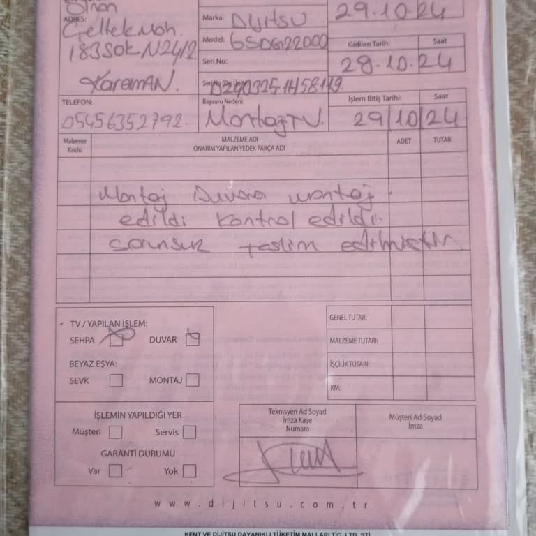 Yeni Alınan Televizyon Hiç Açılmıyor, Mağduriyetimin Giderilmesini İstiyorum