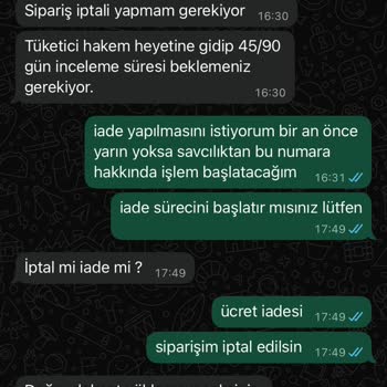 Sipariş Teslim Edilmedi, İletişim Kurulamıyor Ve Mağduriyet Yaşıyorum