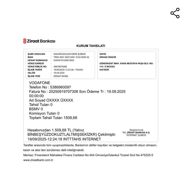Vodafone Taşıma Sonrası Açıklamasız Borç Ve İcra Mağduriyeti