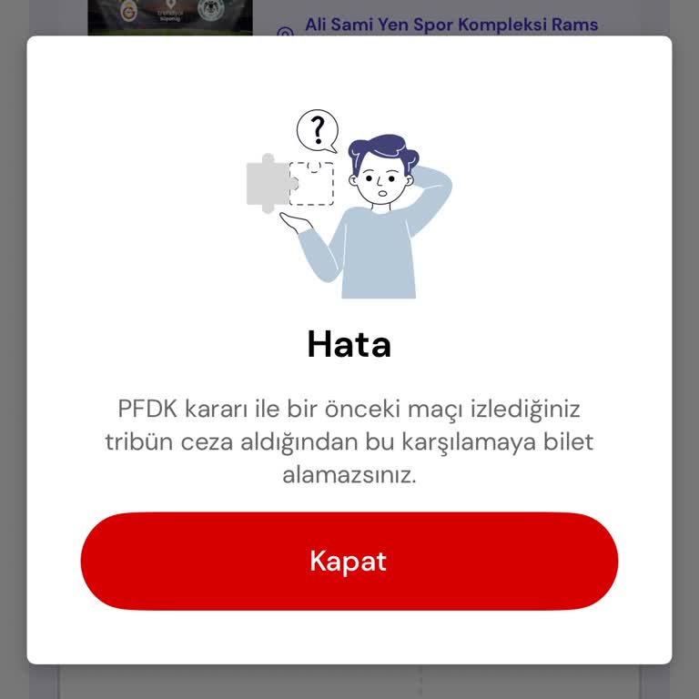 Tribün Cezası Nedeniyle Bilet Alamama Ve Maça Giriş Sorunu