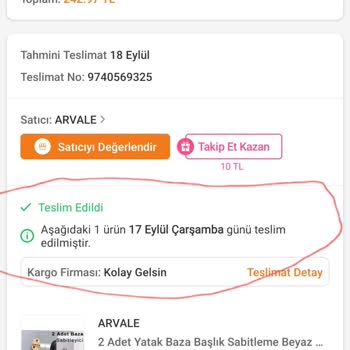 Kargo Teslim Edilmedi Mağduriyetim Giderilsin