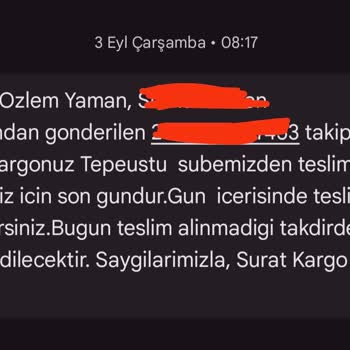 Sürat Kargo Teslimatları Sürekli Gecikiyor, Müşteri Mağdur Ediliyor